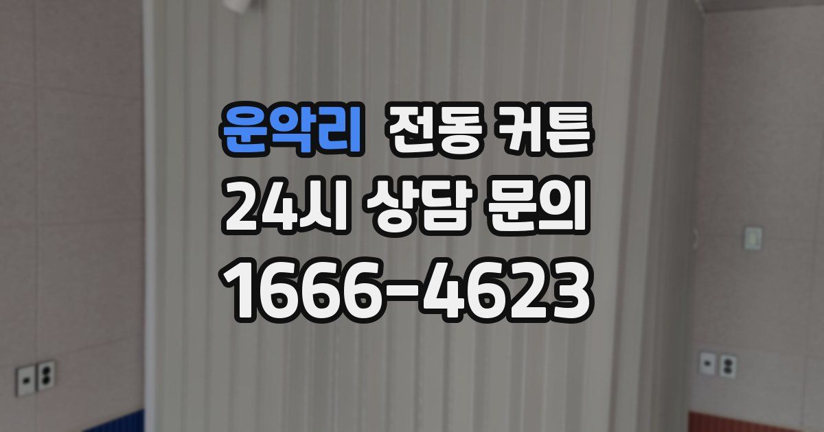 운악리 전동 커튼