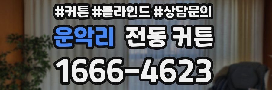 운악리 전동 커튼