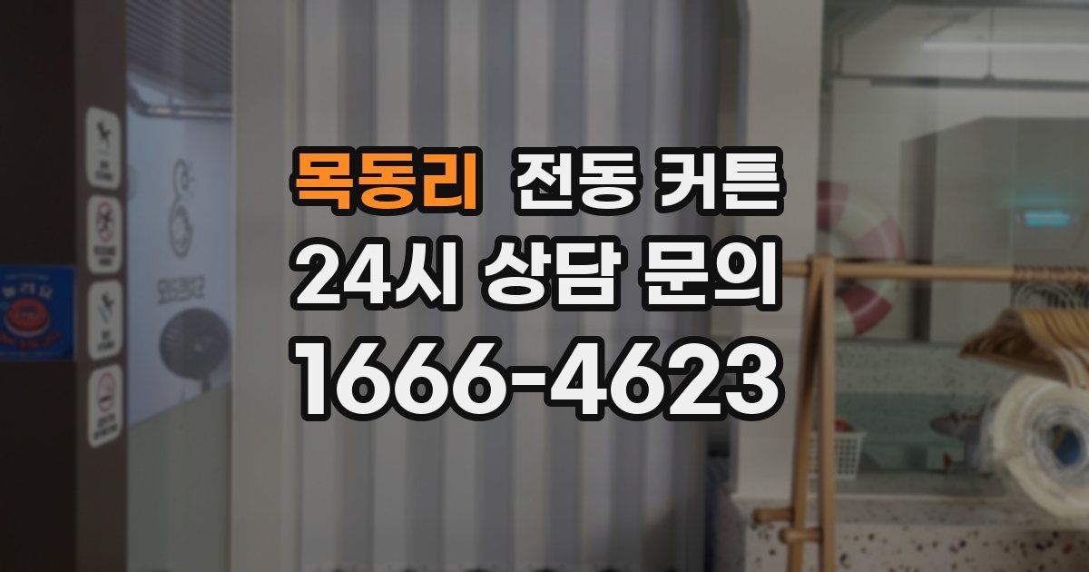 목동리 전동 커튼