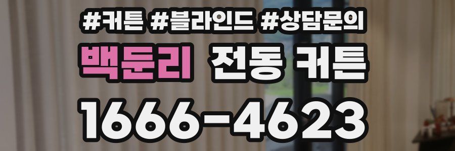 백둔리 전동 커튼