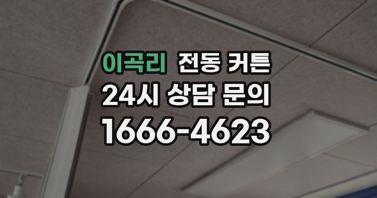 이곡리 전동 커튼