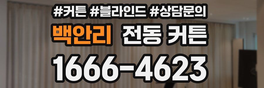 백안리 전동 커튼