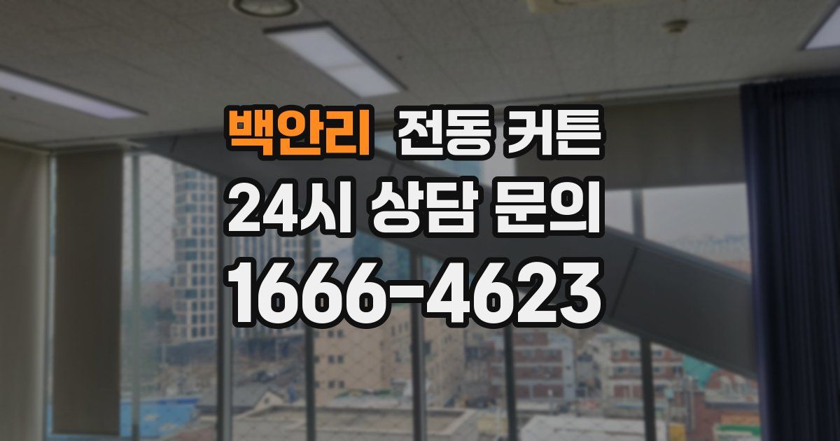 백안리 전동 커튼
