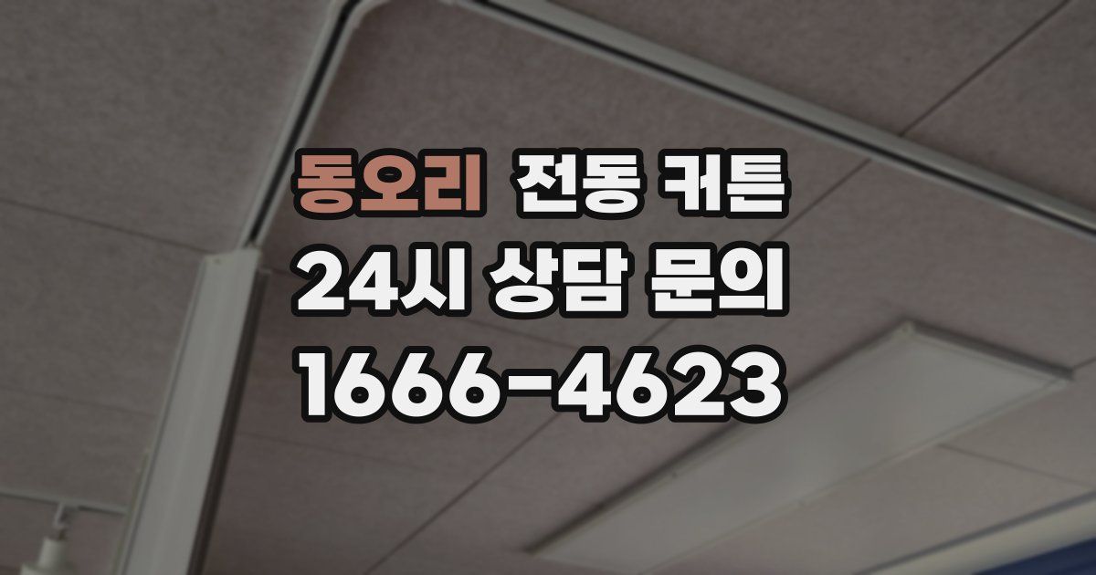 동오리 전동 커튼