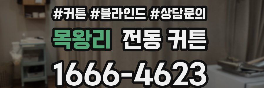 목왕리 전동 커튼