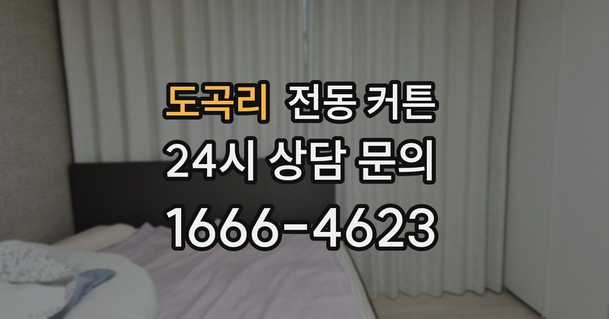 도곡리 전동 커튼