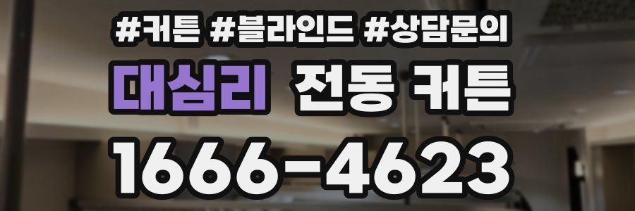 대심리 전동 커튼