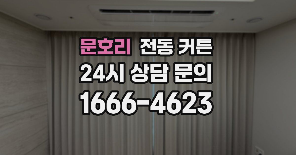 문호리 전동 커튼