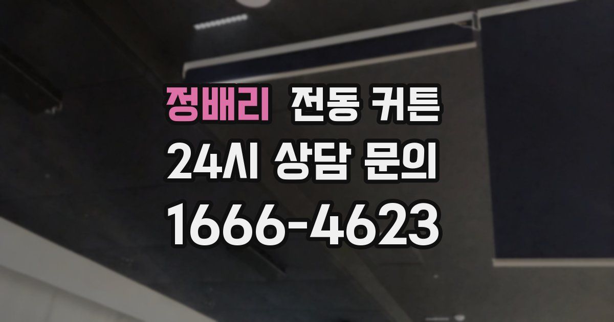 정배리 전동 커튼