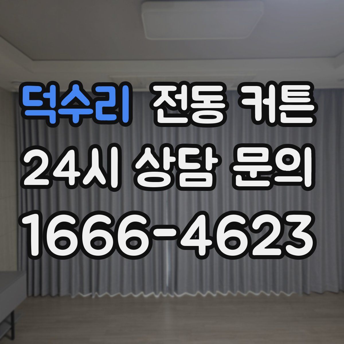 덕수리 전동 커튼