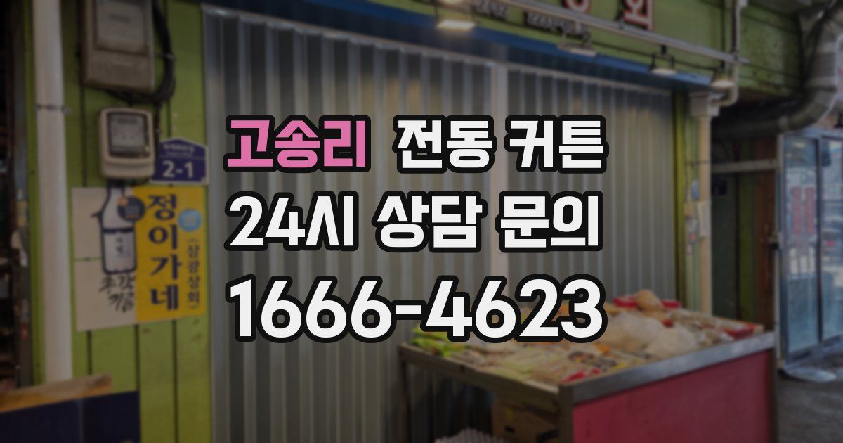고송리 전동 커튼