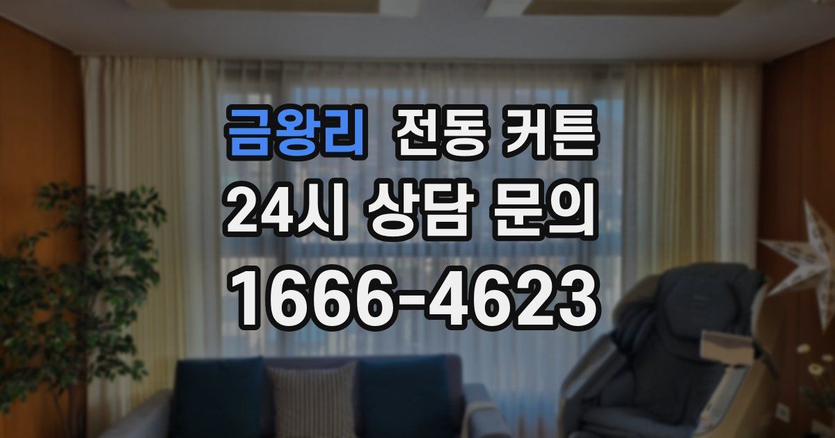 금왕리 전동 커튼