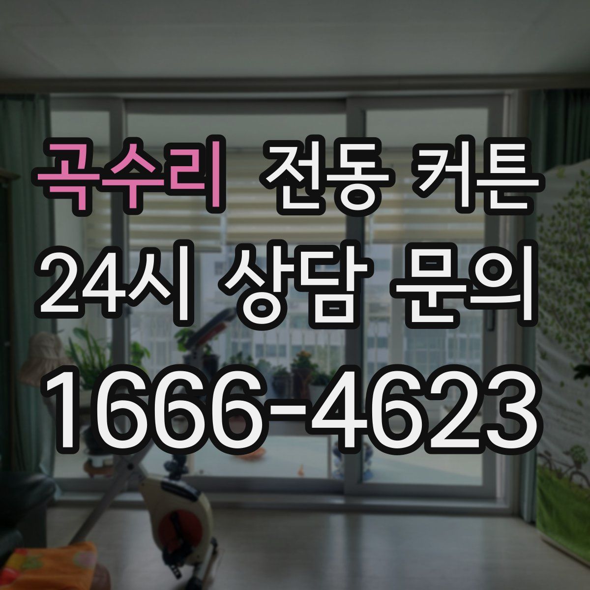 곡수리 전동 커튼