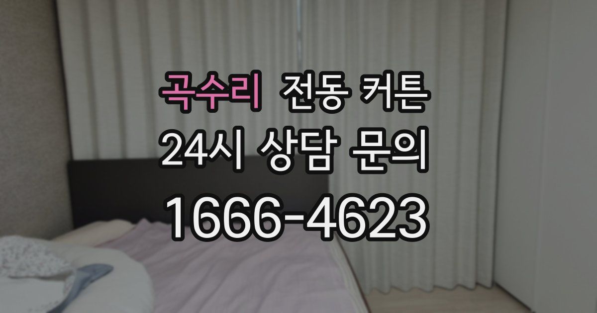 곡수리 전동 커튼