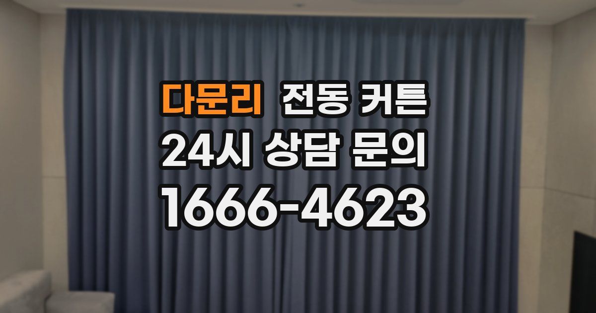 다문리 전동 커튼
