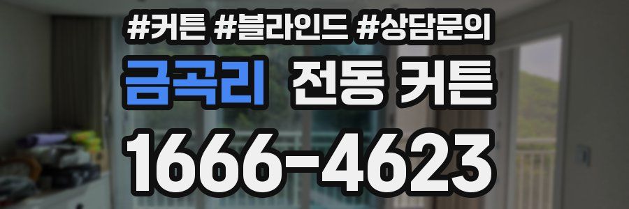 금곡리 전동 커튼