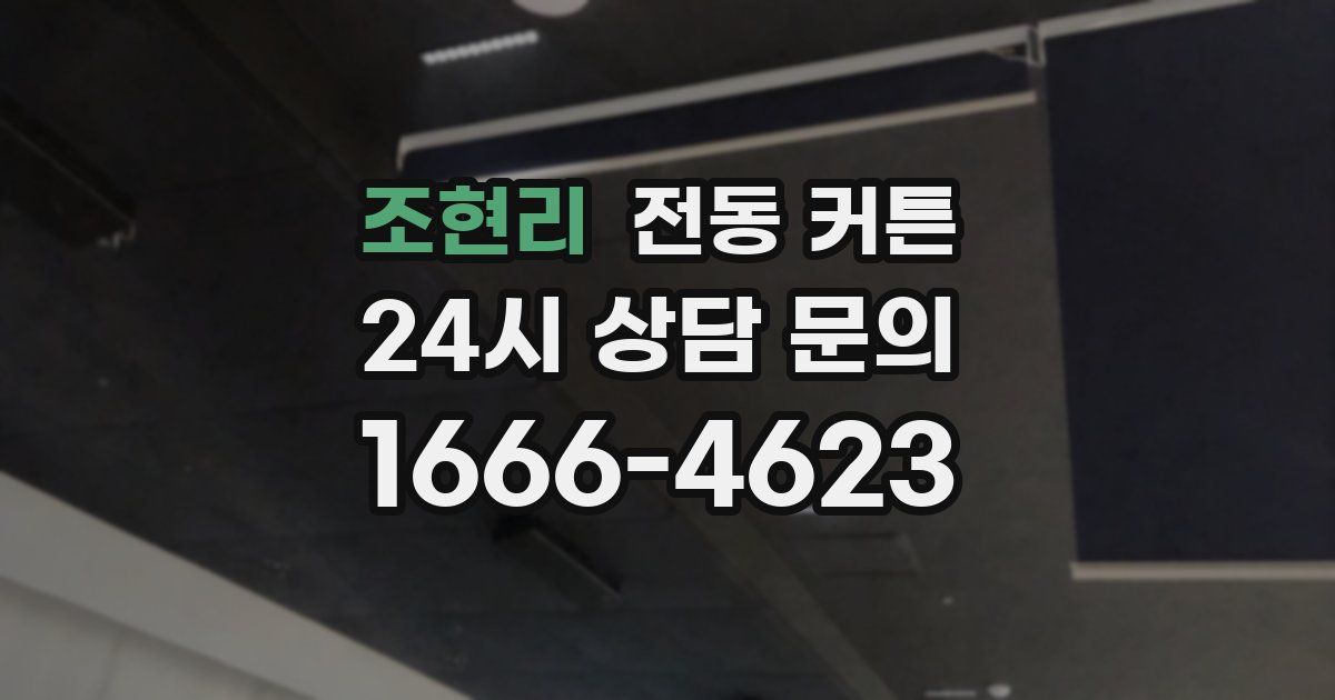 조현리 전동 커튼