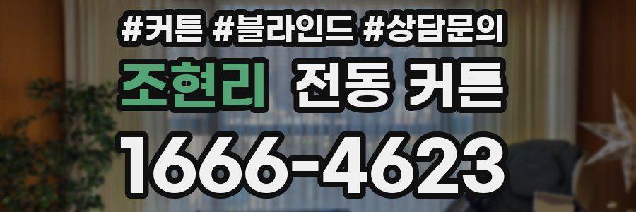 조현리 전동 커튼