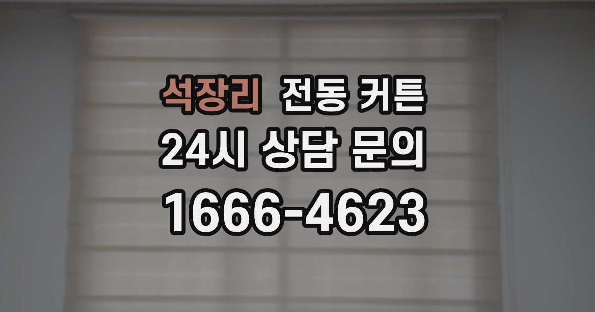 석장리 전동 커튼
