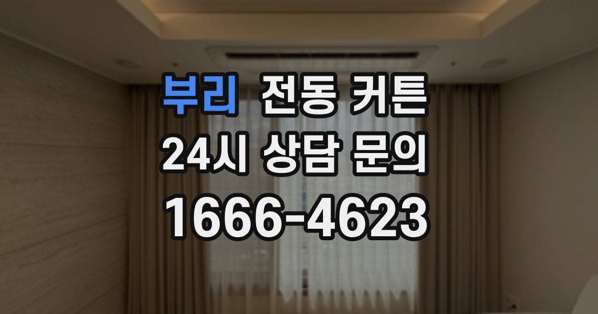 부리 전동 커튼