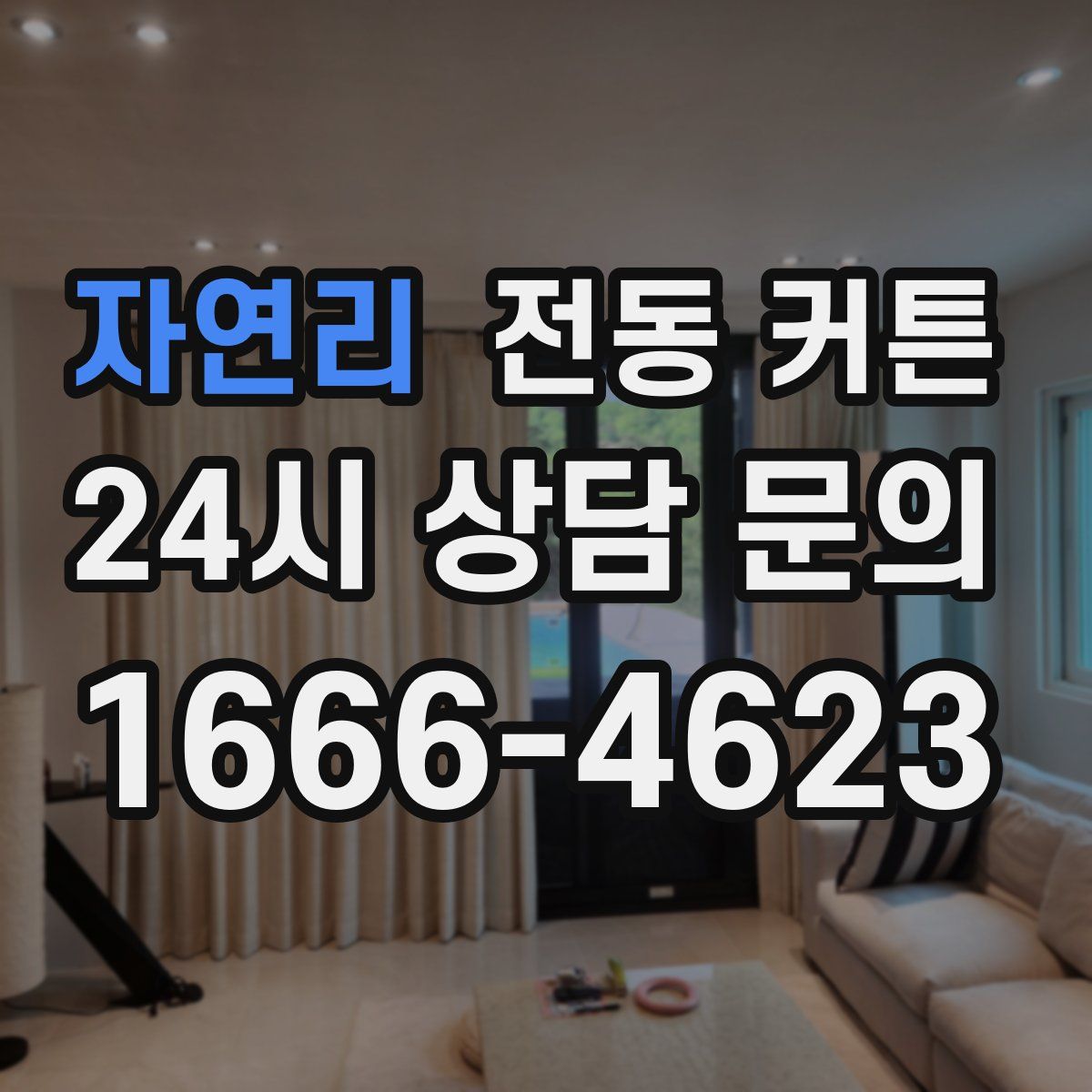 자연리 전동 커튼