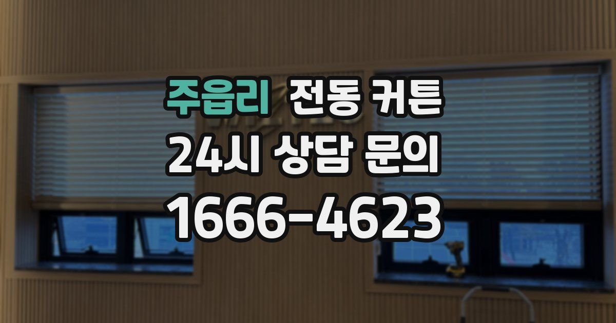 주읍리 전동 커튼