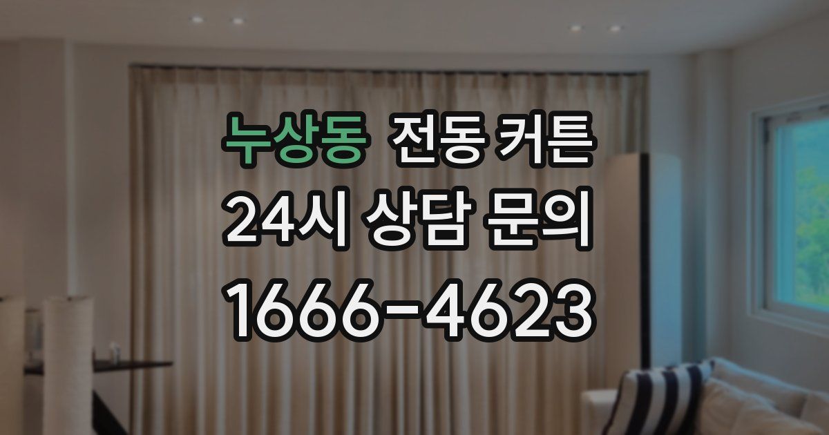 누상동 전동 커튼