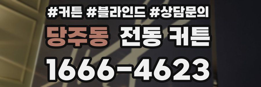 당주동 전동 커튼