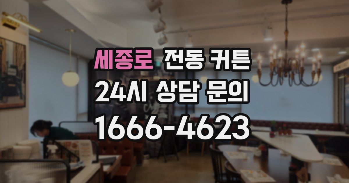 세종로 전동 커튼