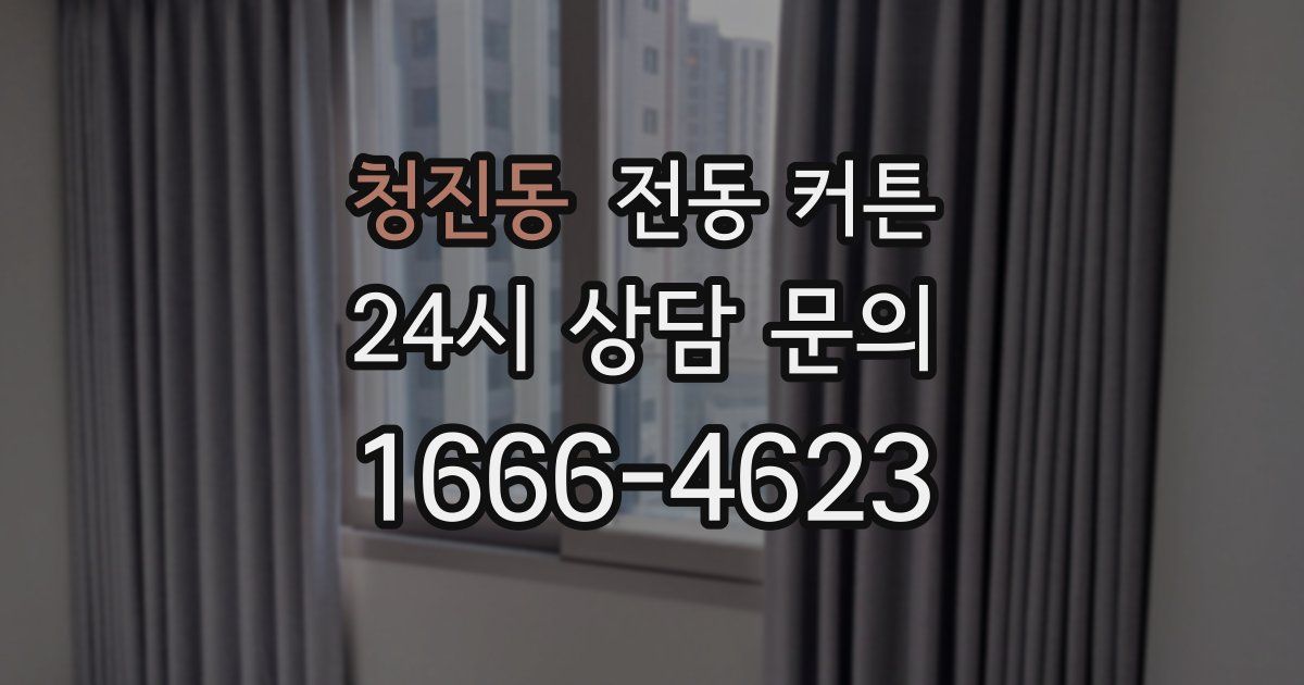 청진동 전동 커튼