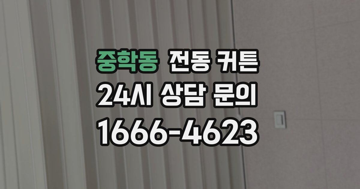 중학동 전동 커튼