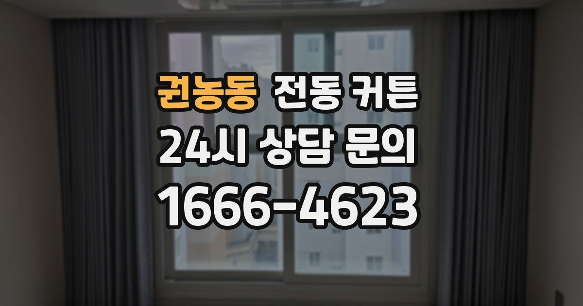 권농동 전동 커튼