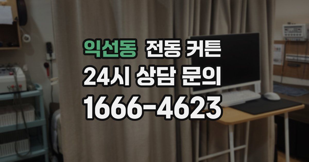 익선동 전동 커튼