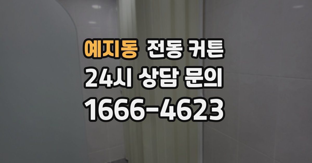 예지동 전동 커튼