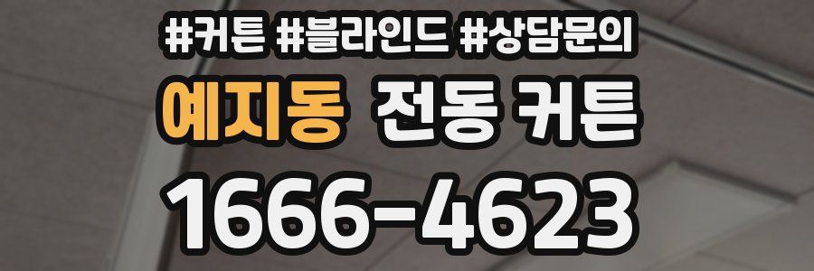 예지동 전동 커튼