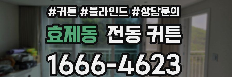효제동 전동 커튼