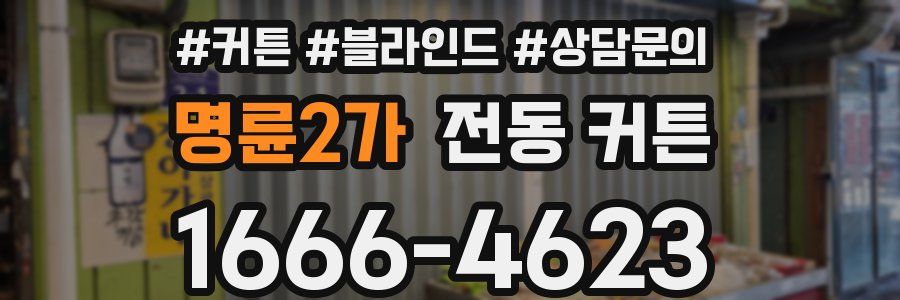 명륜2가 전동 커튼