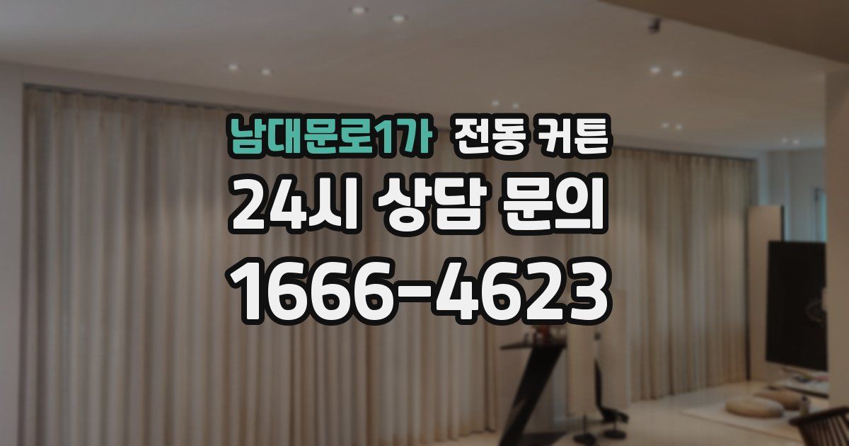 남대문로1가 전동 커튼