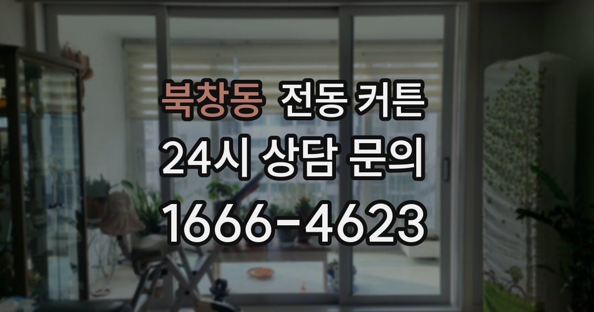 북창동 전동 커튼