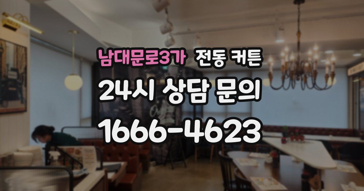 남대문로3가 전동 커튼