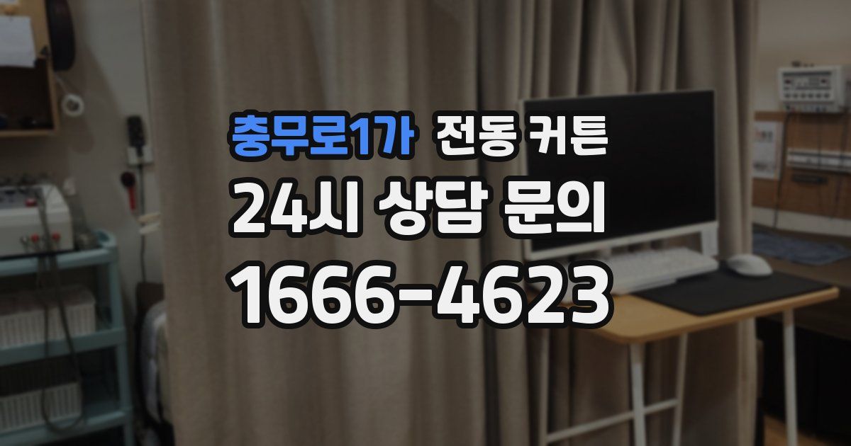 충무로1가 전동 커튼
