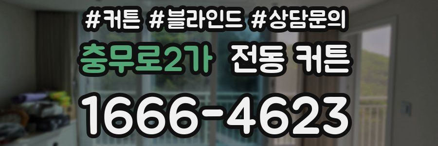 충무로2가 전동 커튼