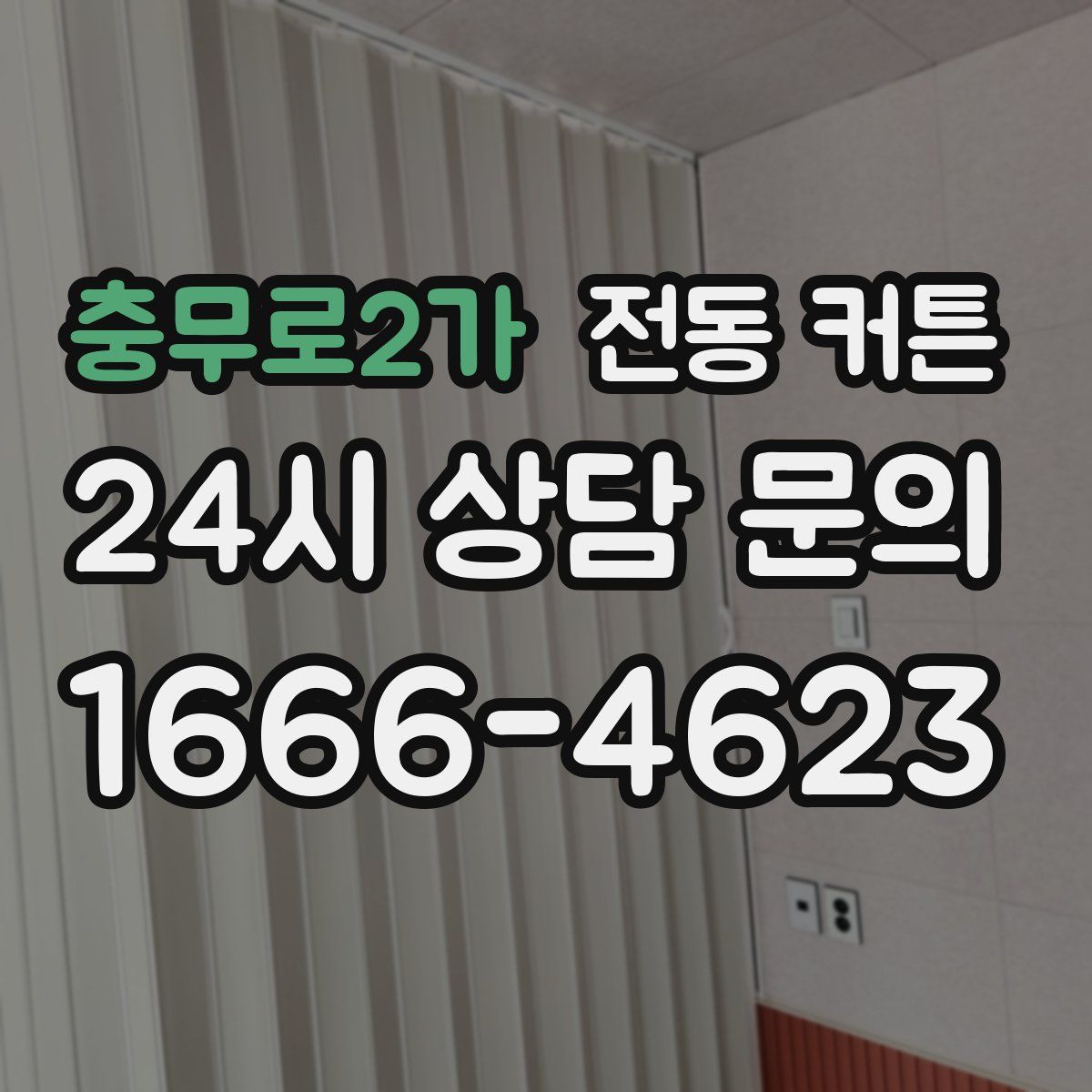 충무로2가 전동 커튼