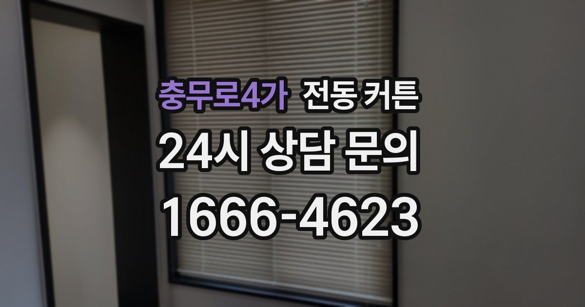충무로4가 전동 커튼
