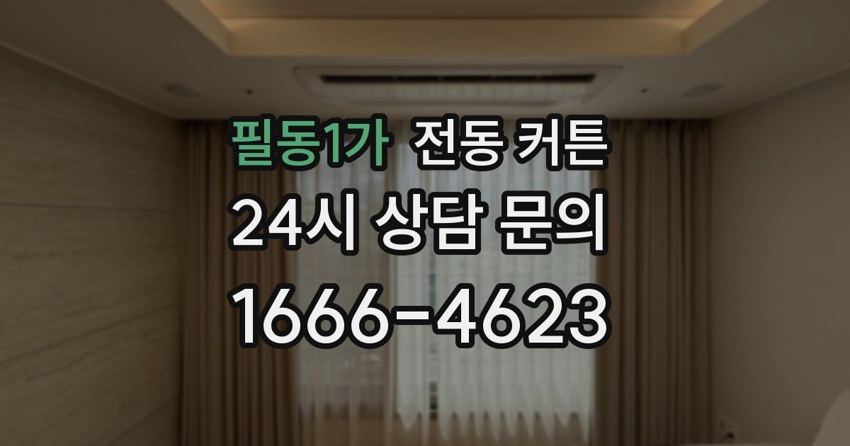 필동1가 전동 커튼