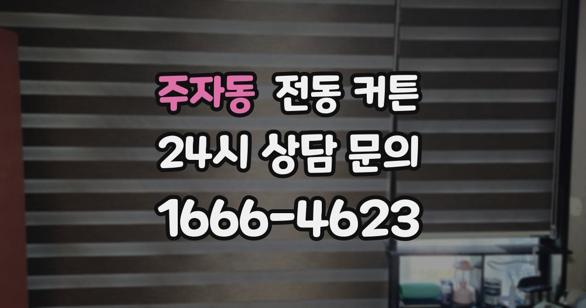 주자동 전동 커튼