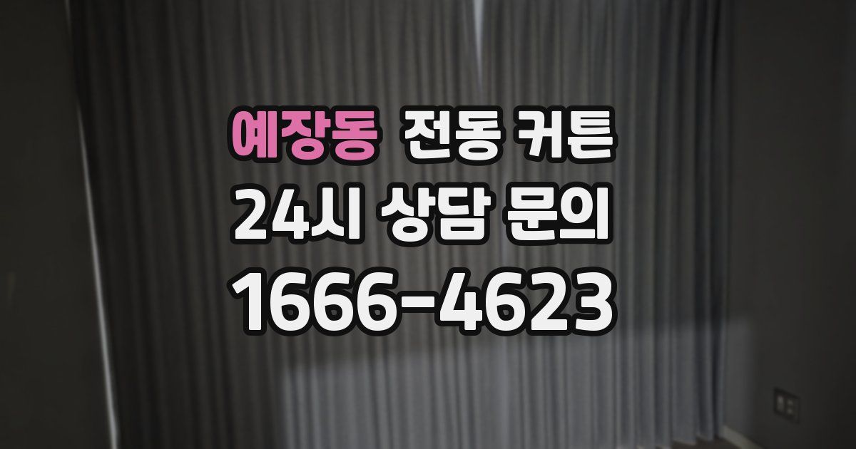 예장동 전동 커튼