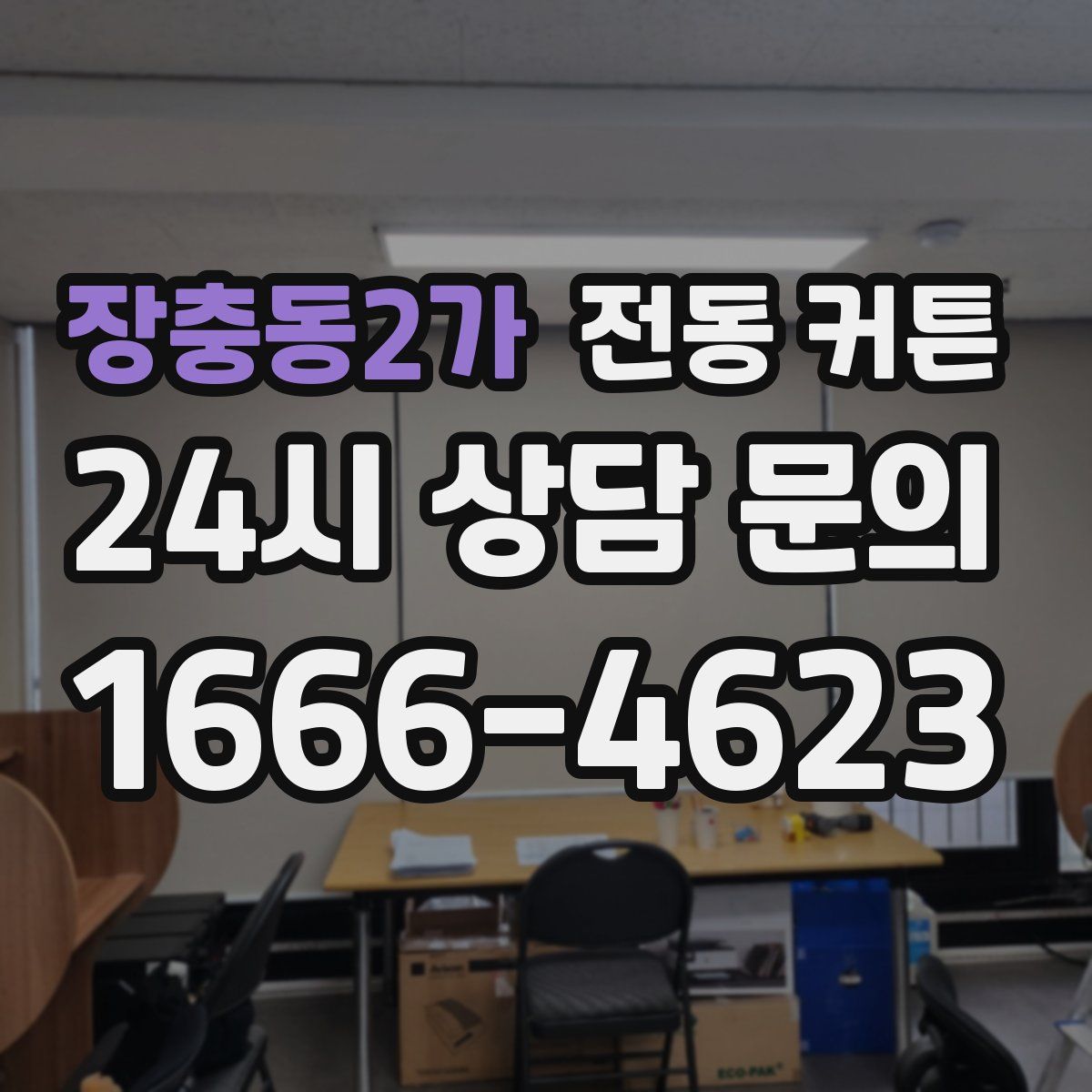 장충동2가 전동 커튼