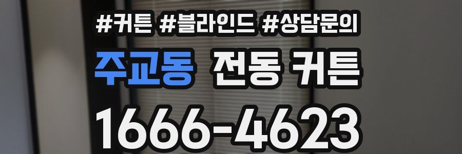 주교동 전동 커튼