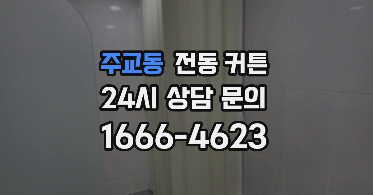 주교동 전동 커튼